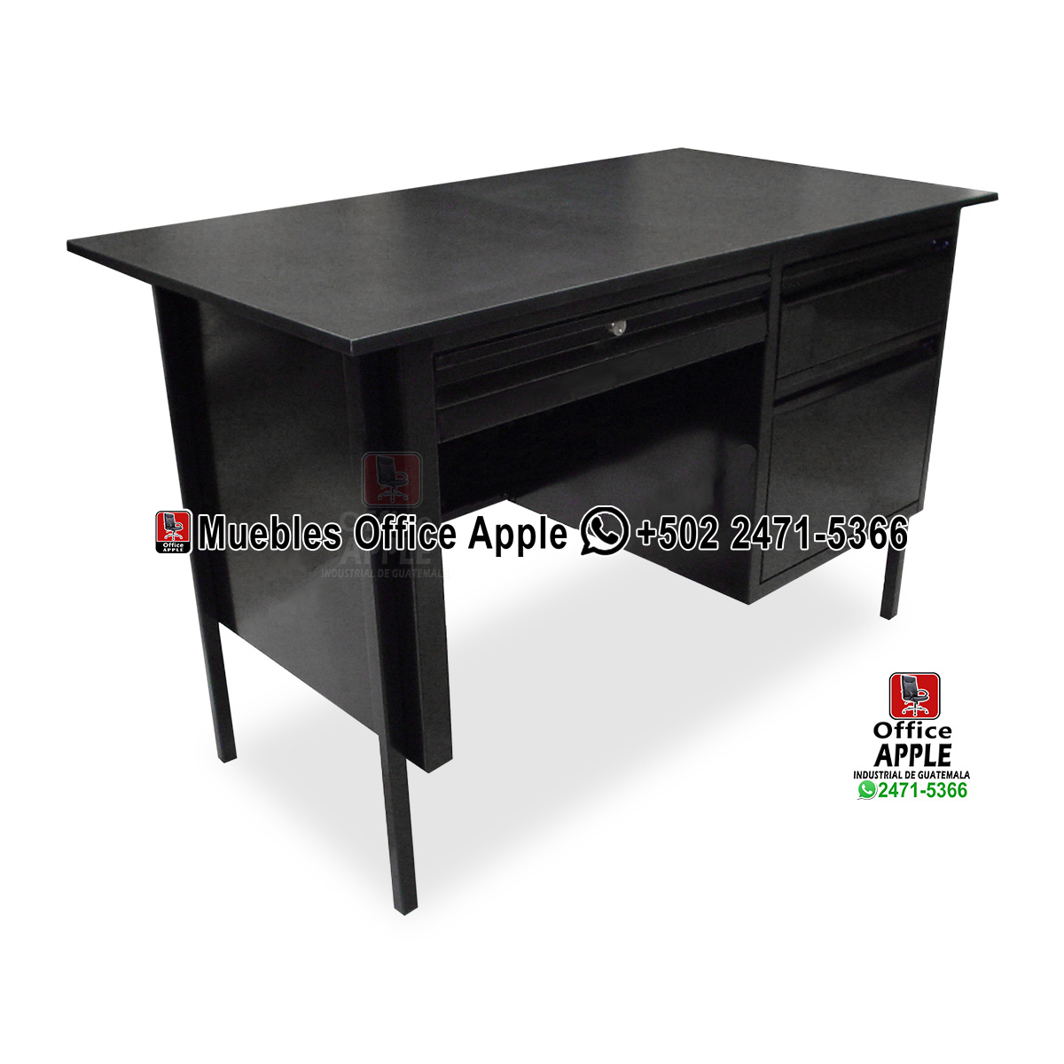 ESCRITORIO SECRETARIAL 1 copia ESCRITORIO CLASICO SECRETARIAL CON 3 GAVETAS