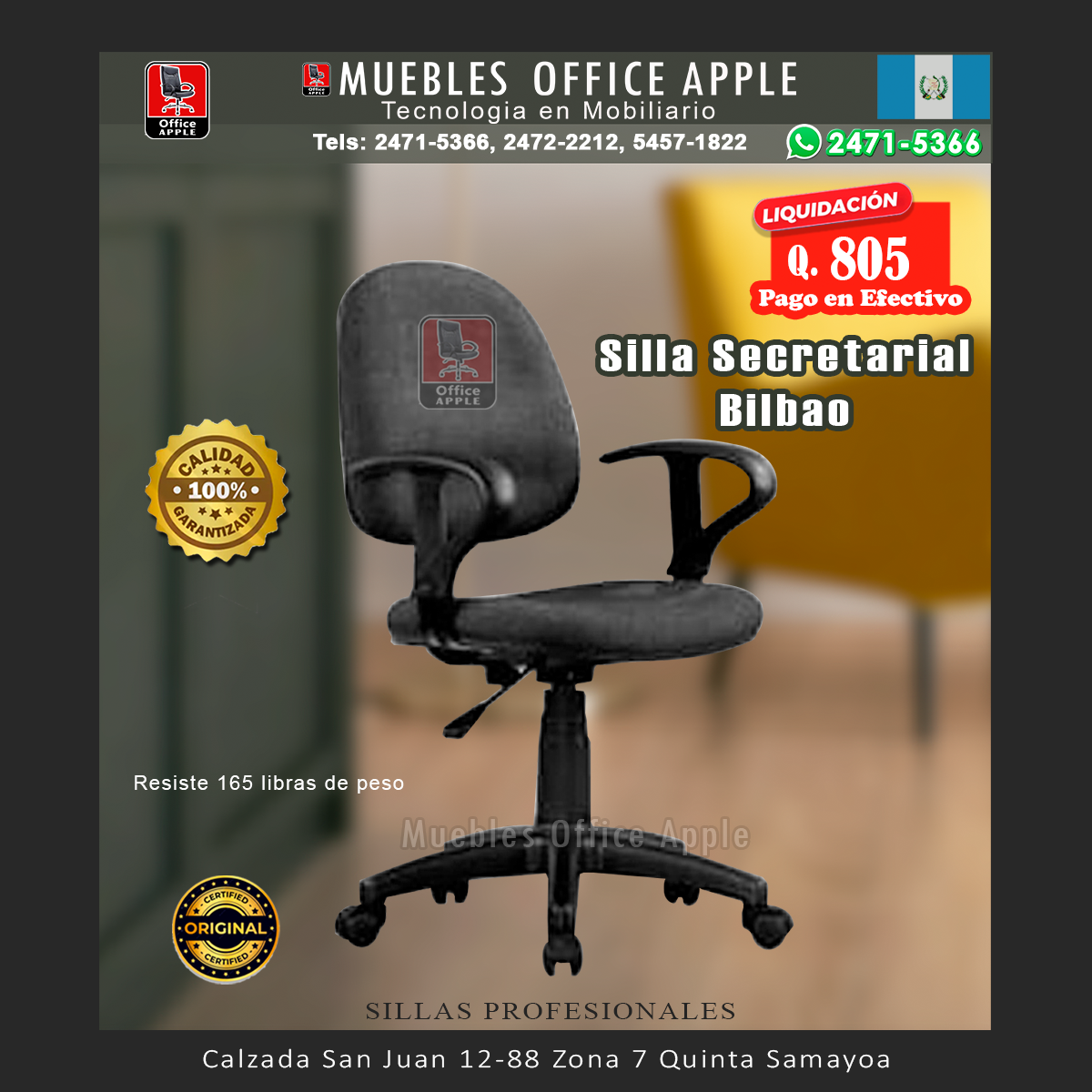 05 SILLA SECRETARIAL BILBAO SILLA SECRETARIAL BILBAO