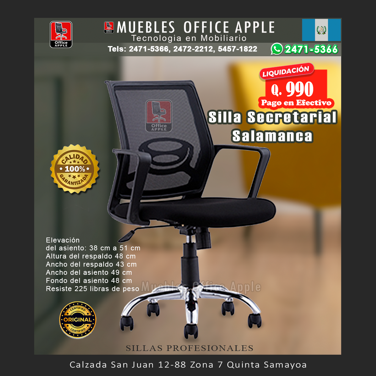 SILLA SECRETARIAL SALAMANCA