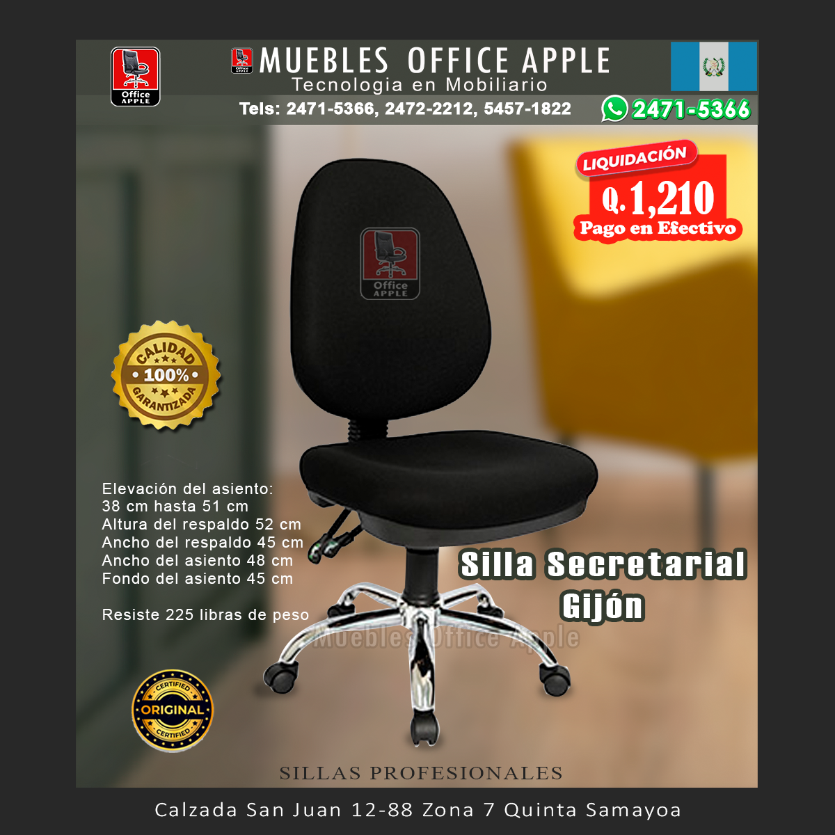 SILLA SECRETARIAL GUIJON