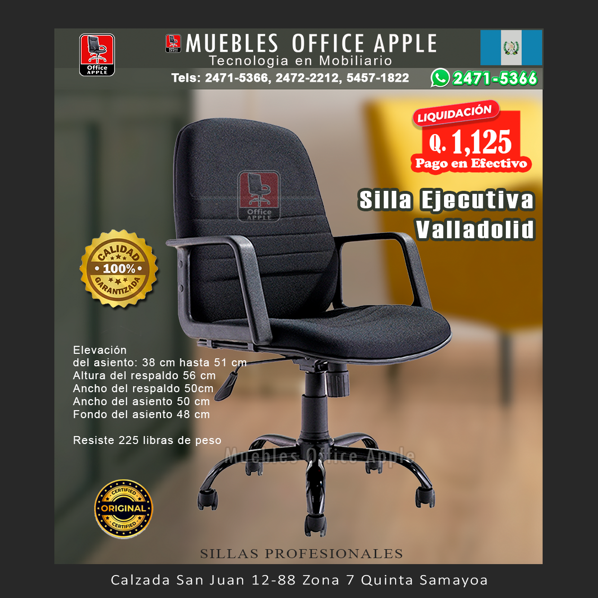 SILLA EJECUTIVA VALLADOLID