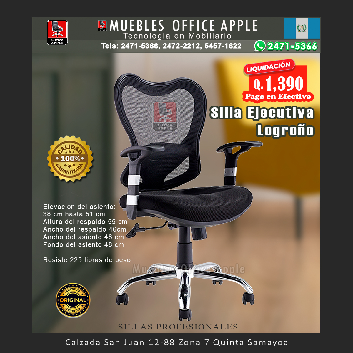 SILLA EJECUTIVA LOGROÑO