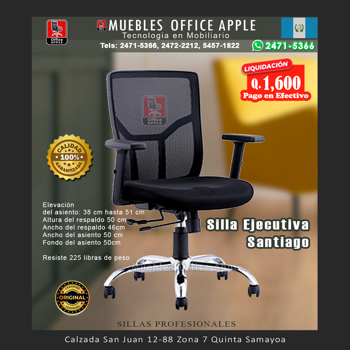 SILLA EJECUTIVA SANTIAGO