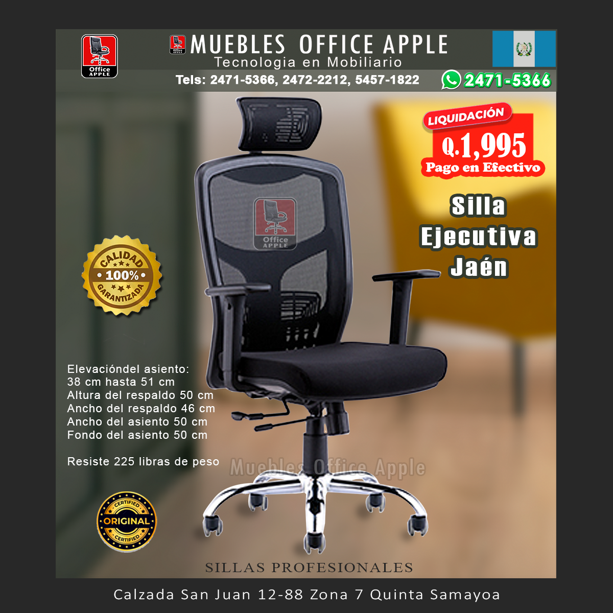 SILLA EJECUTIVA JAEN