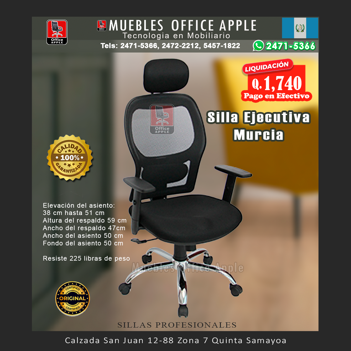 SILLA EJECUTIVA MURCIA