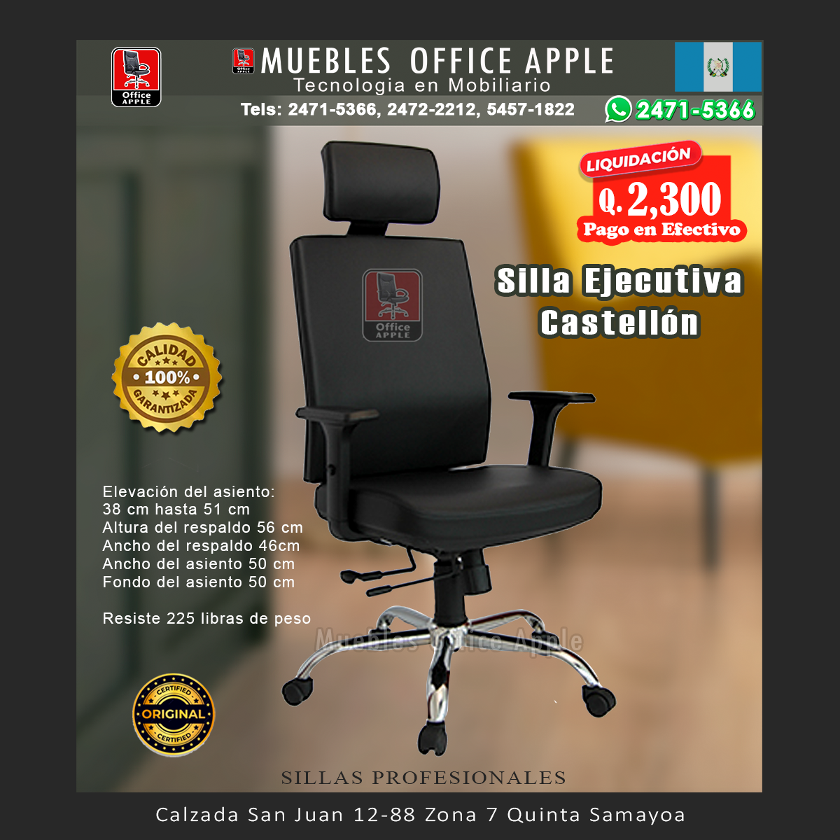 SILLA EJECUTIVA CASTELLON