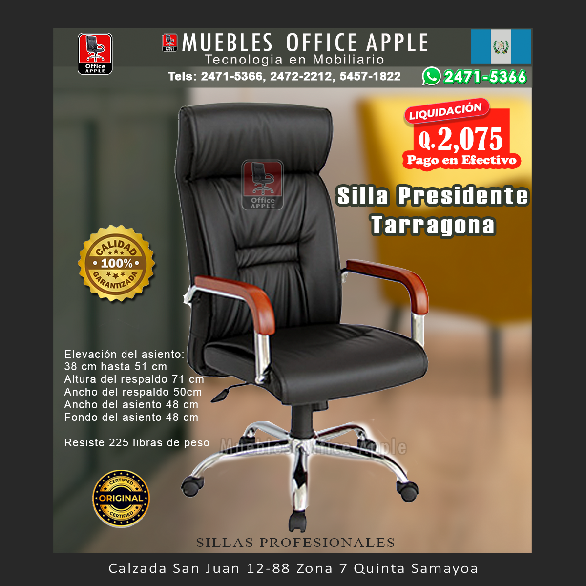 35 SILLA PRESIDENTE TARRAGONA SILLA PRESIDENTE TARRAGONA