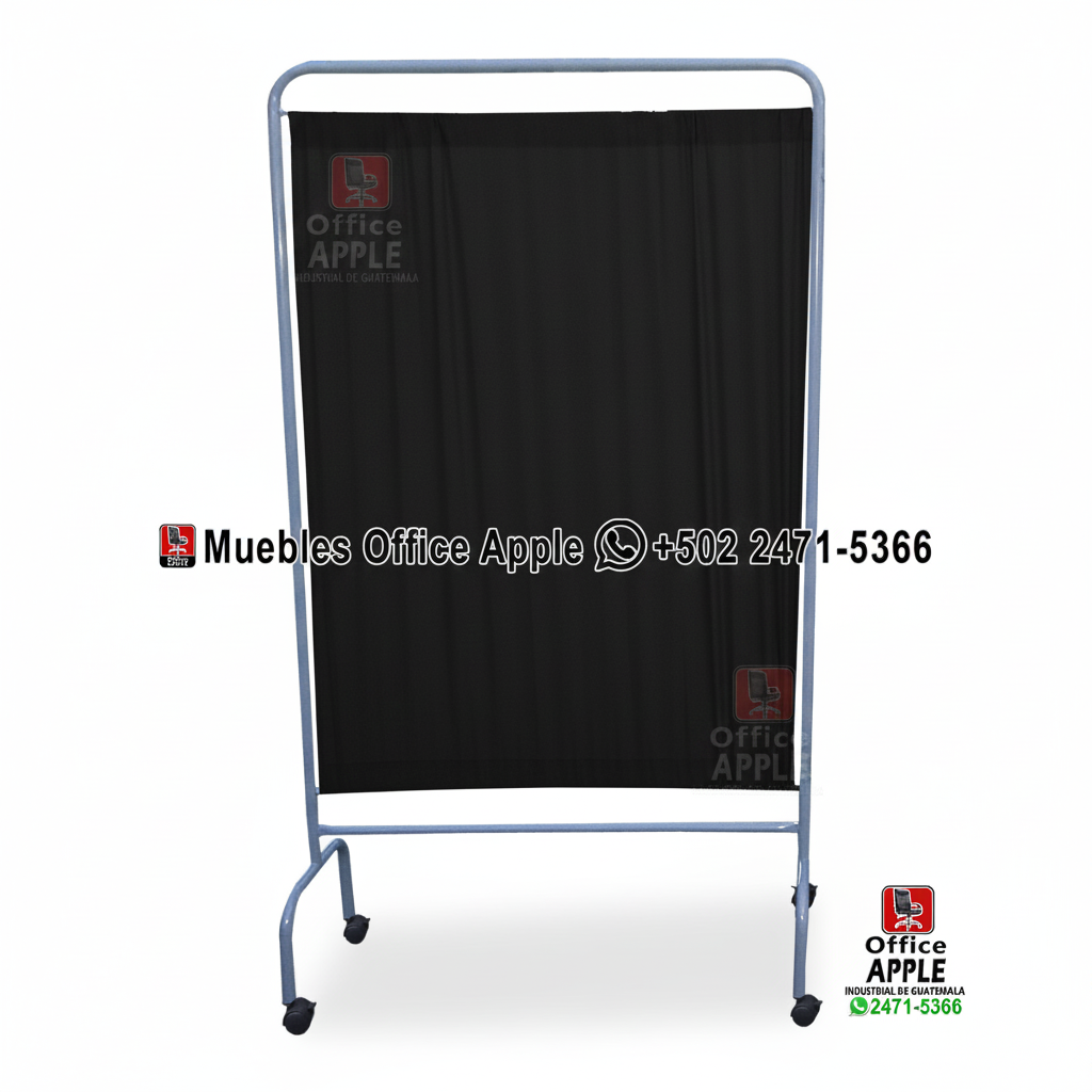 BIOMBO DE 1 CUERPO NEGRO BIOMBO MEDICO DE 1 CUERPO